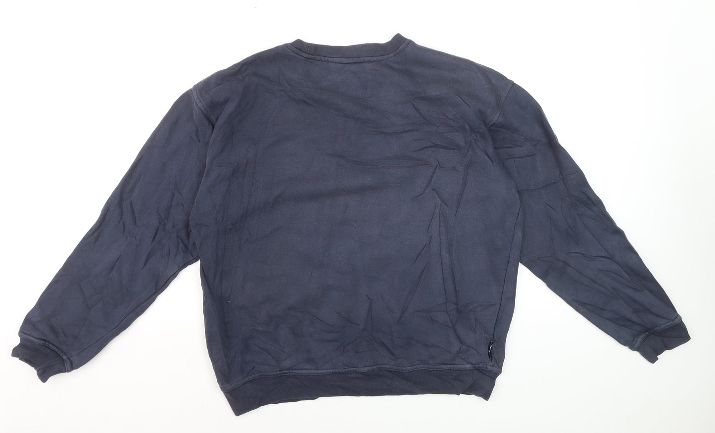 Reebok Men's Blue Pullover Sweatshirt Size M Crew Neck Sports Style