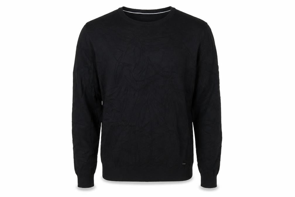 Hugo Boss Men’s Black Wool Crew Neck Pullover Jumper Size S