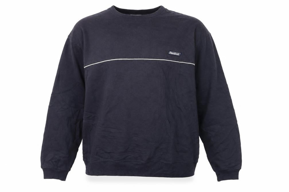 Reebok Men's Black L Pullover Crew Neck Sweatshirt