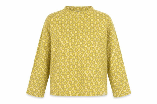 Regatta Women Yellow Floral Cotton Long Sleeve Blouse UK14