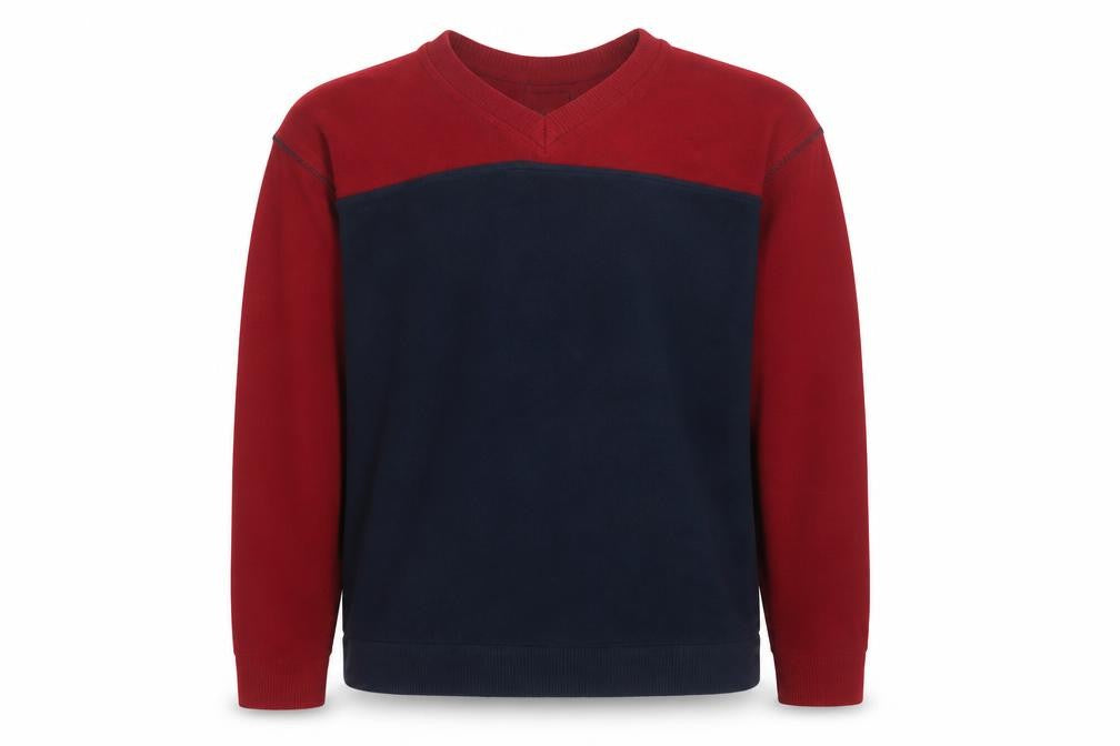 Route 66 Men's Multicoloured V-Neck Pullover Sweatshirt Size L