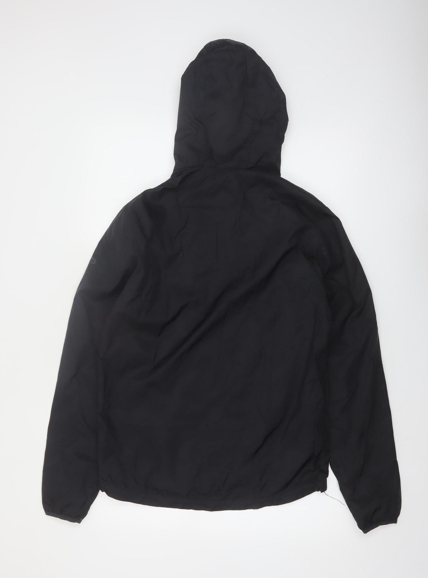Champion Women's Black Windbreaker Jacket Size S Lightweight Hooded