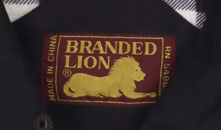 Branded Lion Mens Black M Ramie Cotton Bodywarmer Waistcoat