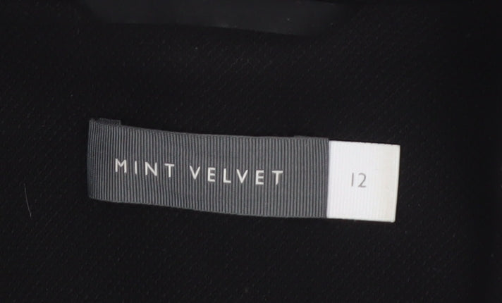 Mint Velvet Women's Black Double-Breasted Blazer Size 12