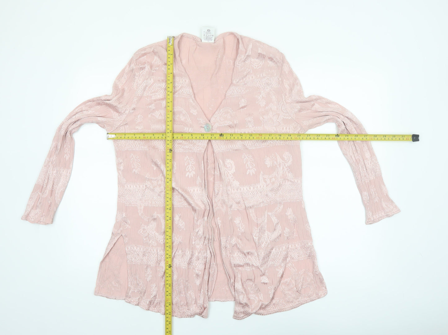 New Fast Women’s Pink Floral Tunic Blouse Size 16 Acetate Viscose