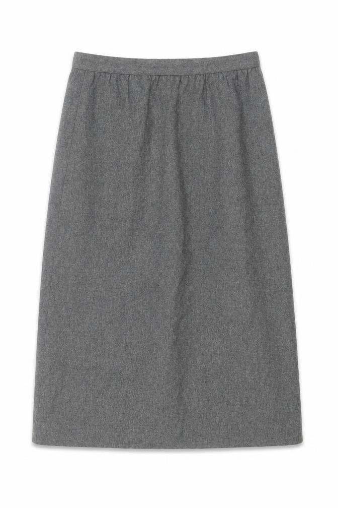 Vintage Sasson Womens Grey Wool Blend Midi Pencil Skirt Size 10
