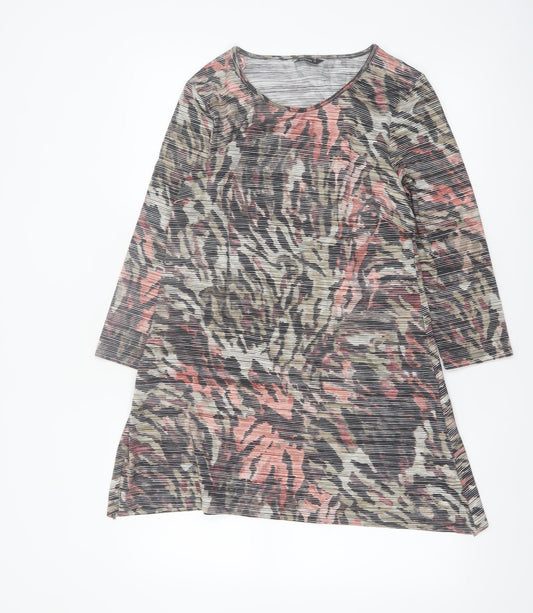 Roman Women’s Multicoloured Animal Print Tunic Top Size 10