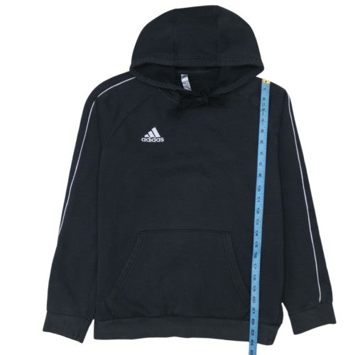 Adidas Men's Black Pullover Hoodie M Fleece Sportswear