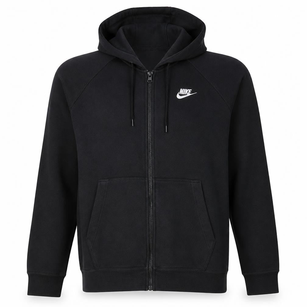 Nike Men's Black XL Full Zip Hoodie Sweatshirt Fleece