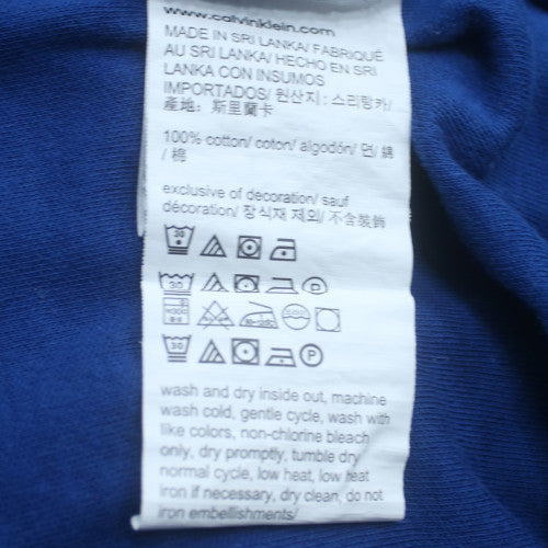 Calvin Klein Men’s Blue Liquid Touch Polo Shirt XL Cotton