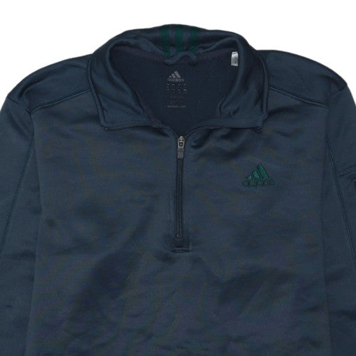 Adidas Men’s Blue XL 1/4 Zip Fleece Activewear Jacket