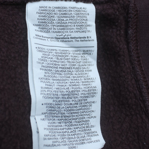 Nike Men's Black Large Pullover Hoodie with Logo Detail