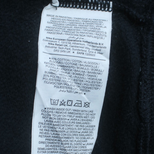 Nike Womens Black Small Pullover Crew Neck Sweatshirt Cotton Blend