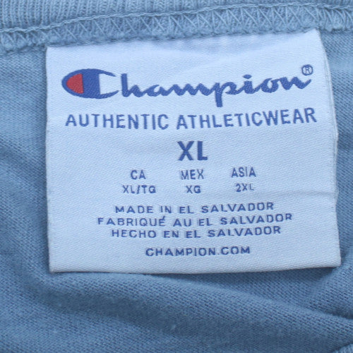 Champion Men's Blue Myrtle Beach Graphic T-Shirt XL Cotton Crew Neck
