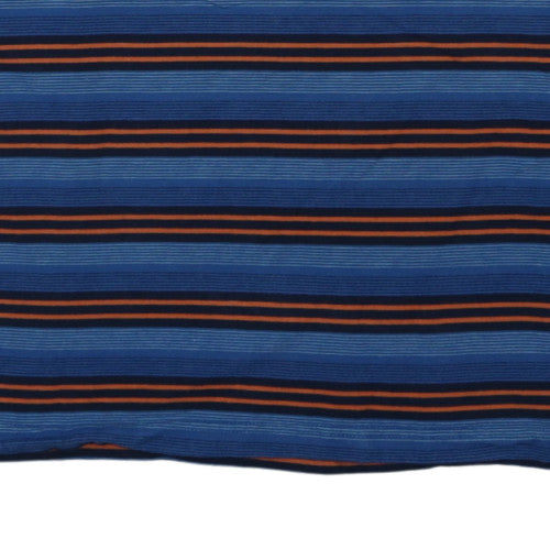 Chaps Men's Blue Striped Cotton Polo Shirt XL Short Sleeve