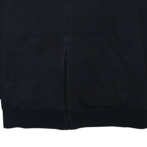 Adidas Womens Black Full Zip Hoodie XL Cotton Blend Sportswear