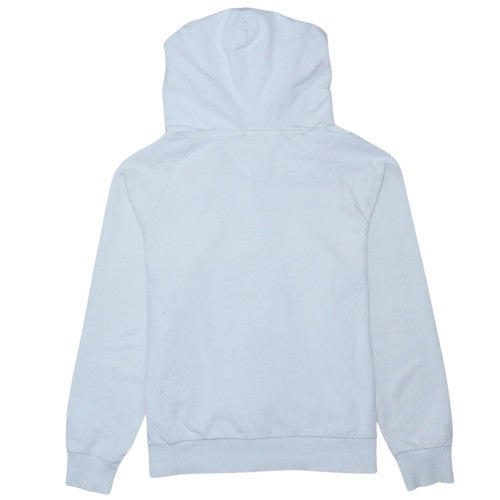 Tommy Hilfiger Boys White Full Zip Hoodie Size 176 Cotton Blend