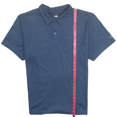 The North Face Men's Blue 2XL Short Sleeve Cotton Polo Shirt