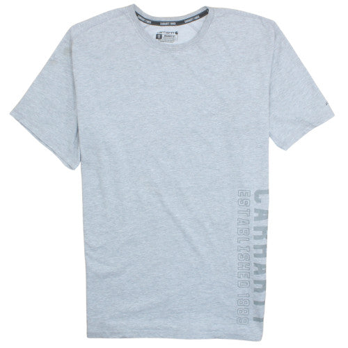 Carhartt Men's Grey Short Sleeve Regular Fit Crew Neck T-Shirt M