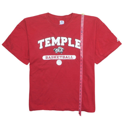 Russell Athletic Mens Red Temple Basketball 2XL Sports T-Shirt