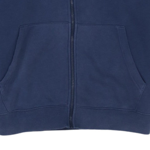 Nike Men's Blue Full Zip Hoodie L Fleece Regular Fit