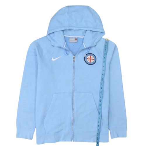 Nike Men’s Blue Full Zip Hoodie L Melbourne City FC Sports Jacket