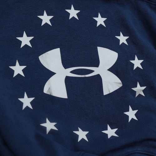 Under Armour Womens Blue Pullover Hoodie Medium Loose Fit