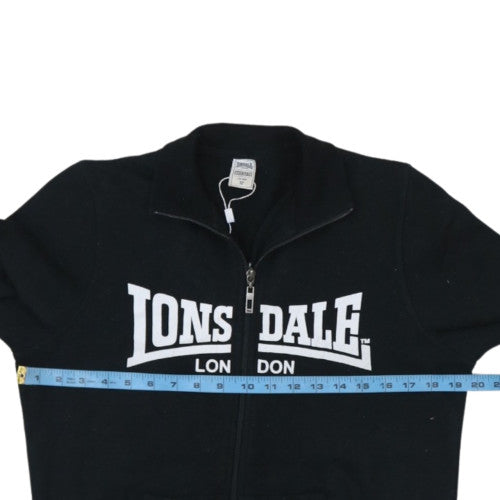 Lonsdale Womens Black Size 12 Track Jacket Full Zip Sportswear