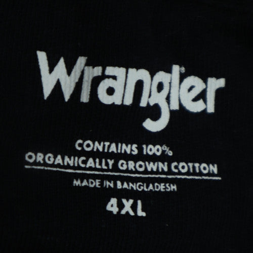 Wrangler Men's Black 4XL Crew Neck Cotton Pullover Sweatshirt