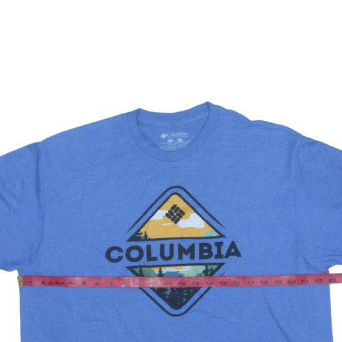 Columbia Men's Blue Graphic Outdoor Short Sleeve T-Shirt XL