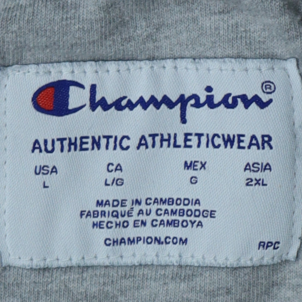 Champion Men's Black Crew Neck Pullover Sweatshirt Size L