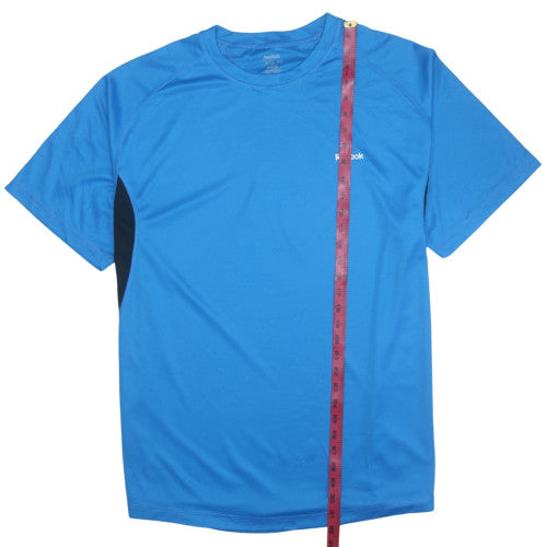 Reebok Mens Blue 2XL Short Sleeve Crew Neck Gym T-Shirt