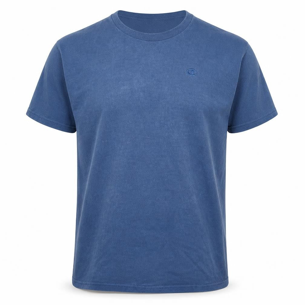 Champion Men's Blue XL Crew Neck Cotton T-Shirt