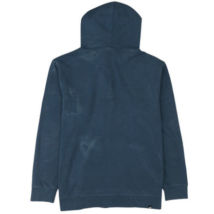 Brand and care label for Puma Men's Blue 1/2 Zip Hoodie Regular Fit, size M