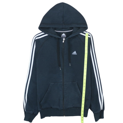 Adidas Men's Blue Full Zip Hoodie Size S Sports Fleece Essentials