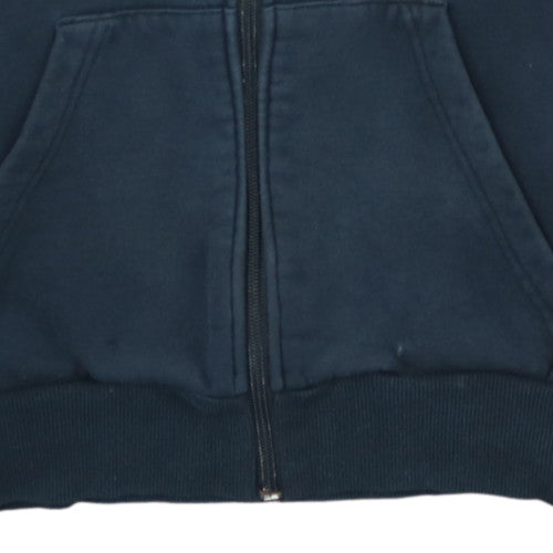 Adidas Men's Blue Full Zip Hoodie Size S Sports Fleece Essentials