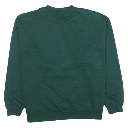 Primark NFL NY Jets Green Sweatshirt Women 12-14 M Cotton Blend Crew Neck