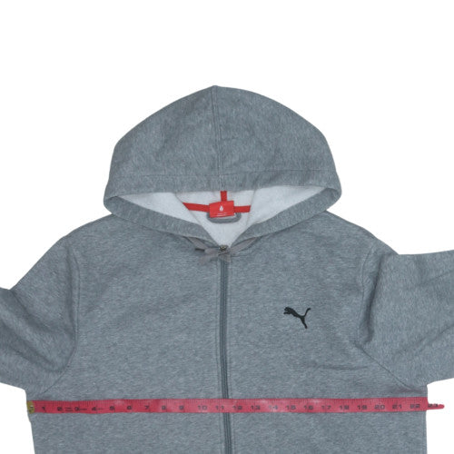 Puma Men's Grey Full Zip Hoodie L Regular Fit