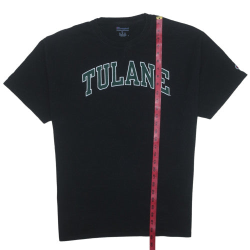 Champion Men's Black Tulane University XL Graphic T-Shirt