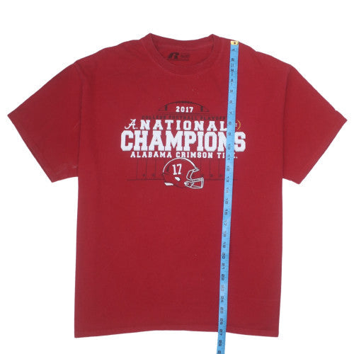 Russell Men's Red XL Alabama Crimson Tide Sports T-Shirt
