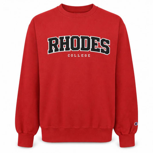Champion Men's Red Rhodes College Fleece Sweatshirt M Pullover