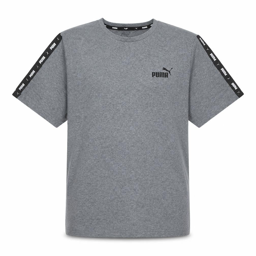Puma Men's Grey Crew Neck Short Sleeve Athletic T-Shirt L