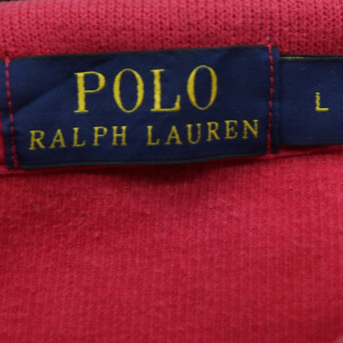 Ralph Lauren Men's Pink Cotton 1/4 Zip Sweatshirt Size L Classic Fit