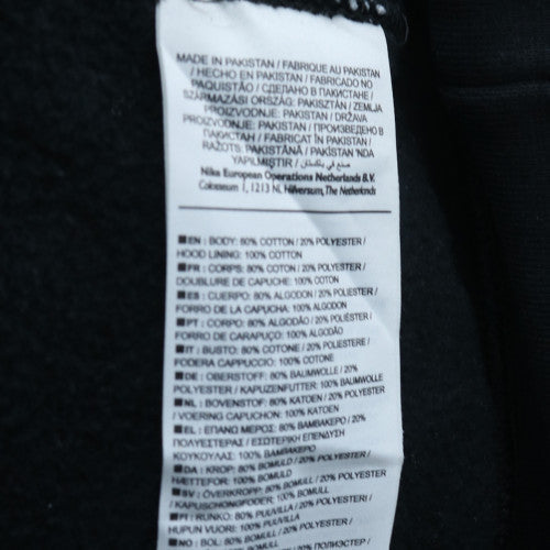Nike Men's Black Full Zip Hoodie Size M Regular Fit Fleece