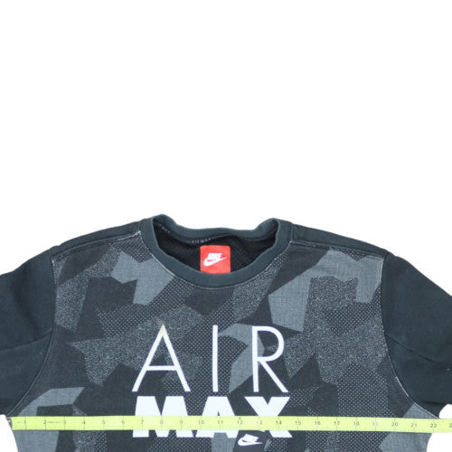 Nike Men's Black Air Max Crew Neck Sweatshirt Size M