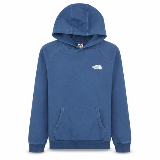 The North Face Men Blue Pullover Hoodie M Outdoor Cotton Sweatshirt