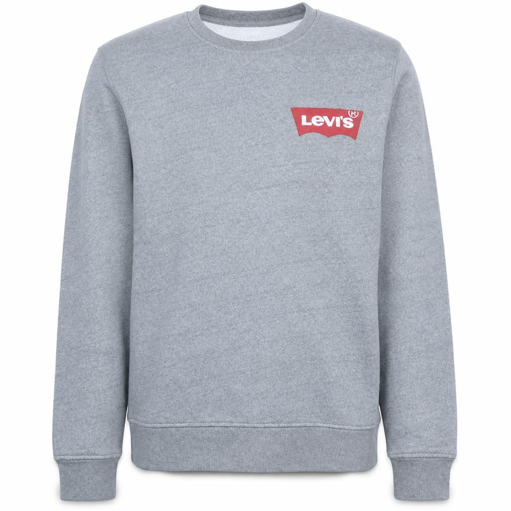 Levi's Mens Grey Logo Pullover Sweatshirt Medium