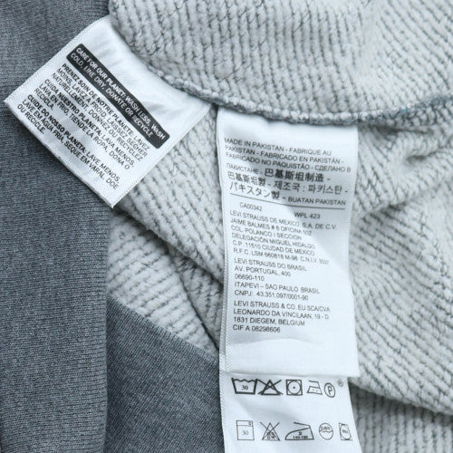 Levi's Mens Grey Logo Pullover Sweatshirt Medium