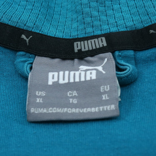 Puma Mens Blue XL Full Zip Man City Hoodie Sweatshirt