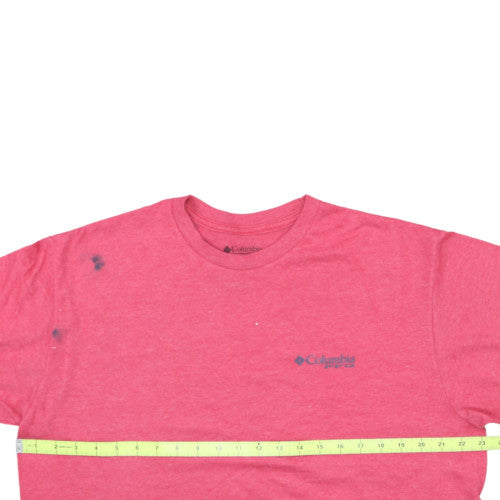 Columbia Men’s Red XL PFG Cotton Blend Short Sleeve T-Shirt